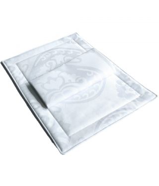 Deluxe Oriel White Damask Placemat Pack 6 