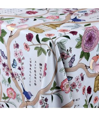 Robyn Valerie Japanese Garden Organic Tablecloth