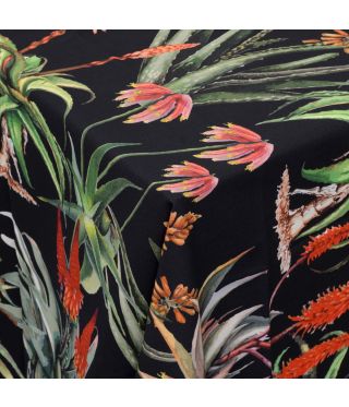 Botanica Aloe Black Tablecloths 