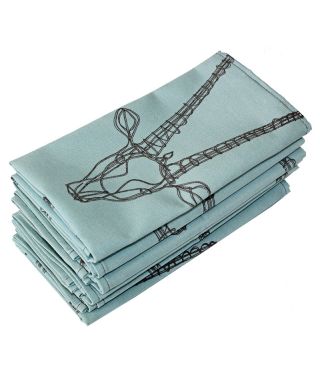 Gemsbok design poly cotton napkins 6 pack
