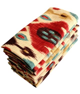 IKAT PERSIA 45 X 45 NAPKIN PACK6 THICK HEAVY QUALITY 